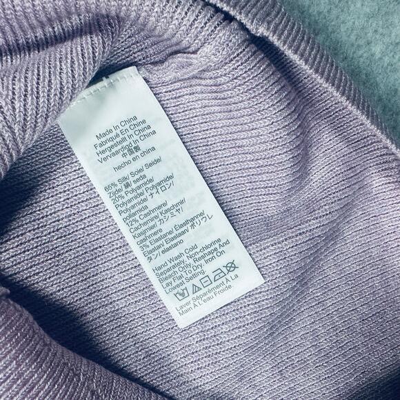 J.Crew Cardigan Sweater Vest Top Women's Size Medium Lavender Purple Sleeveless - Picture 4 of 4